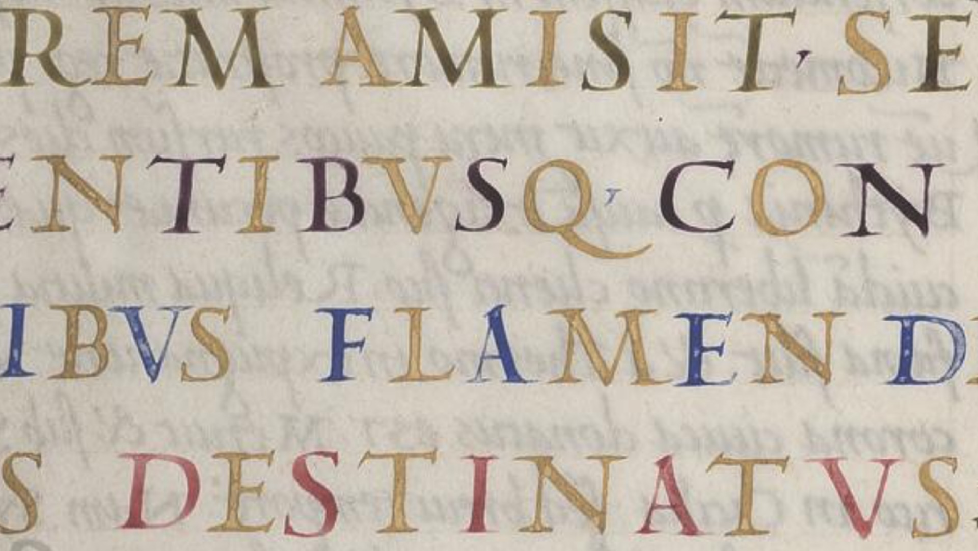 Sanvito's capitals. Ott.lat.98, St. Augustine City of God, Book XXII (1452). © Biblioteca Apostolica Vaticana